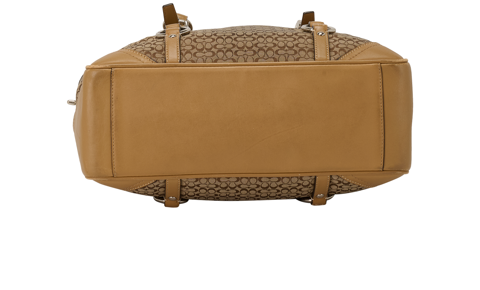 Signature Tote, &pound;150, Handbags, Brown, Canvas, Top view